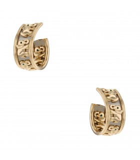 Cartier Eléphant emeralds and two tones gold earrings