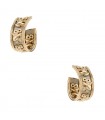 Cartier Eléphant emeralds and two tones 18k gold earrings