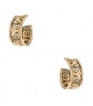 Cartier Eléphant emeralds and two tones gold earrings