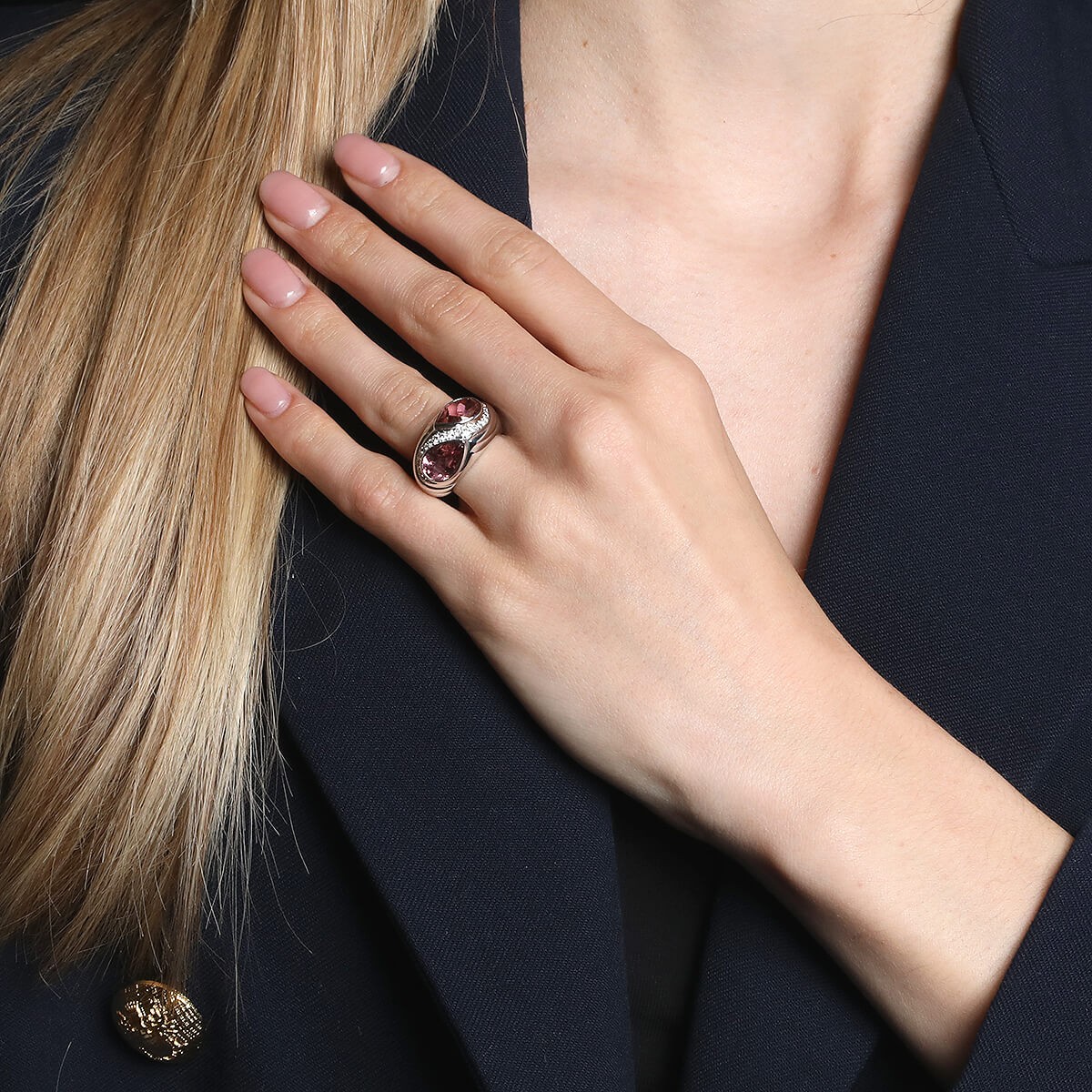 Repossi tourmaline diamonds and gold ring