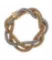 Three tones gold bracelet