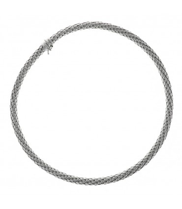 Collier or blanc