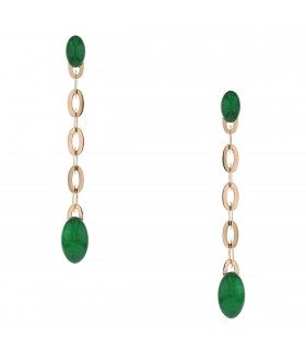 Vhernier Olympia rock crystal and gold earrings
