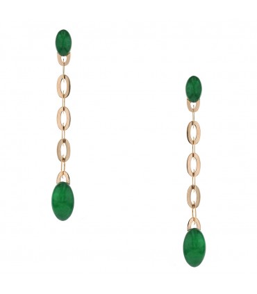 Vhernier Olympia rock crystal and gold earrings