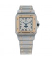 Cartier Santos stainless steel and gold watch