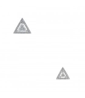 Messika Théa diamonds and gold earrings