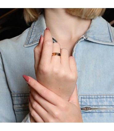 Cartier Love diamonds and gold ring