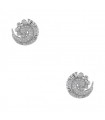 Boucles d’oreilles platine, diamants