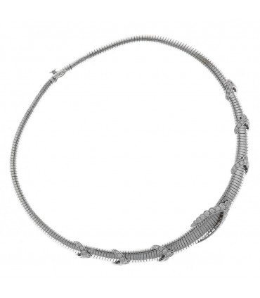Diamonds and gold necklace