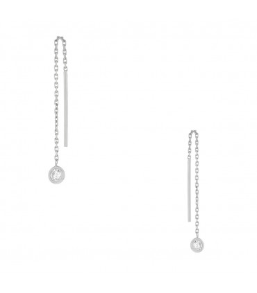 Diamond and gold earring