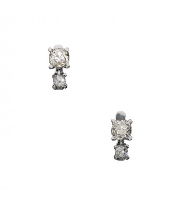 Boucles d’oreilles or et diamants