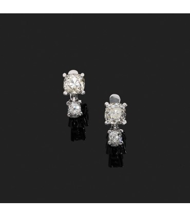 Boucles d’oreilles or et diamants