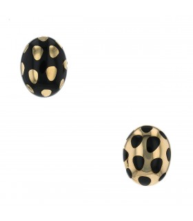 Tiffany & Co. jade and gold earrings