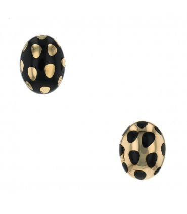 Tiffany & Co. jade and gold earrings