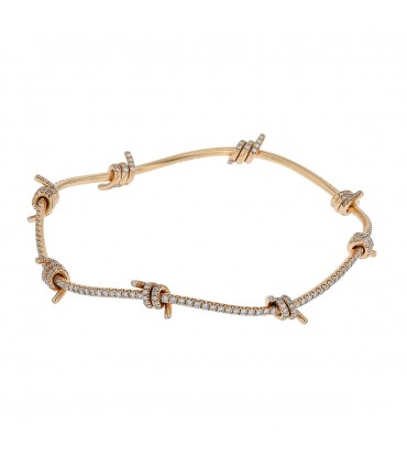 Lorenz Bäumer Fil D’Amour diamonds and 18k gold bracelet