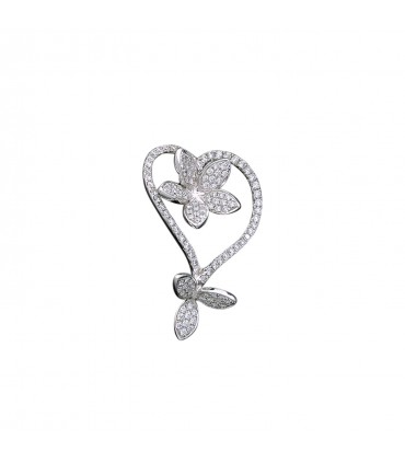 Diamonds and gold pendant
