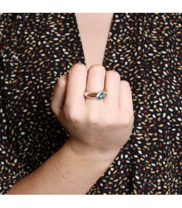 Piaget topaze, diamond and gold ring