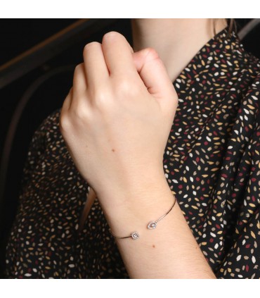 Bracelet or, diamants