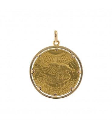 Pendentif pièce 20 dollars