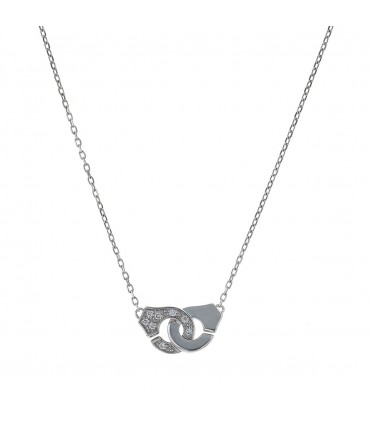 Dinh Van Menottes diamonds and gold necklace