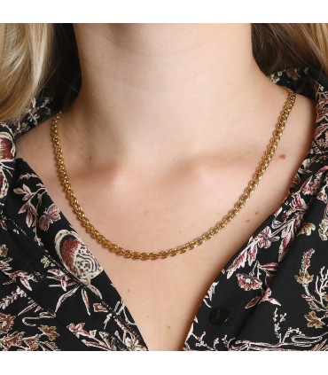 Two tones gold necklace