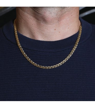 Two tones gold necklace