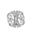 Broche or, diamants