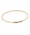 Pomellato M’ama non M’ama moonstone, milky diamonds and gold bracelet