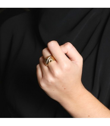 Diamonds and gold ring