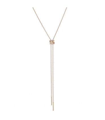 De Beers Dewdrop gold and diamonds necklace