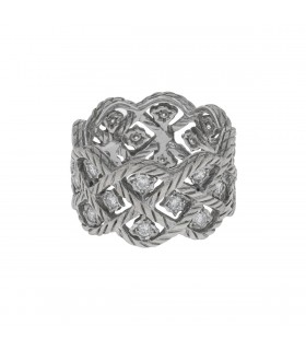 Buccellati Eternelle Etoilée diamonds and gold ring
