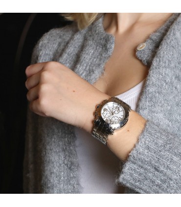 Chopard Happy Sport stainless steel and diamonds watch