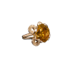 Citrine and and gold ring