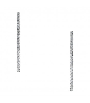Boucles d’oreilles or, diamants