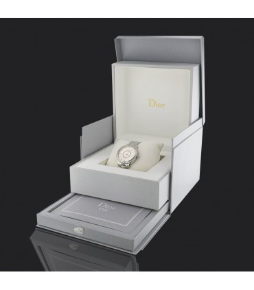 Dior VIII stainless steel and diamonds watch