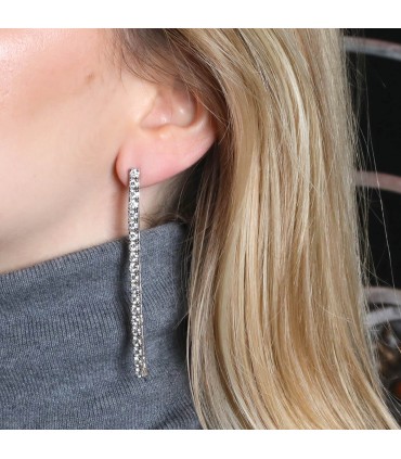 Boucles d’oreilles or, diamants