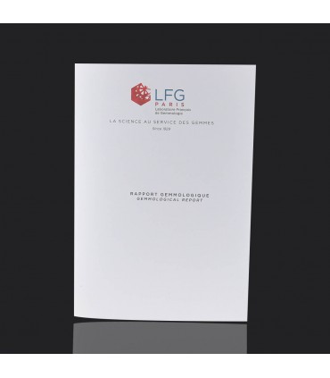 Diamonds and 18k gold ring - LFG certificate 1,85 cts D SI2