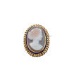 Broche or et camée