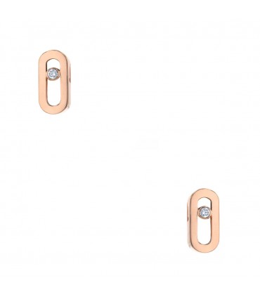 Messika Move Uno diamonds and gold earrings