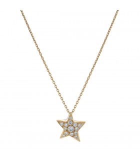 Chanel Comète Géode diamonds and gold necklace