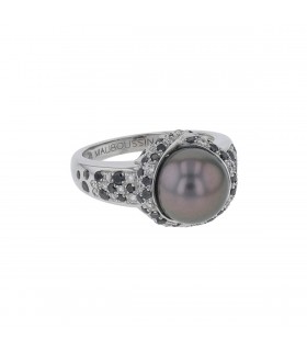Mauboussin Perle Caviar Mon Amour diamonds, pearl and gold ring