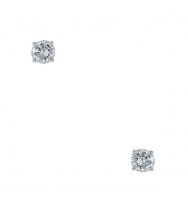 Diamonds and gold earrings