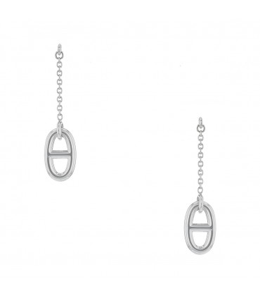 Hermès Farandole silver earrings