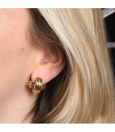 Tiffany & Co. Signature X gold earrings