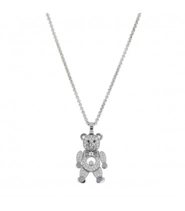 Chopard Happy Diamonds gold, sapphires and diamonds necklace