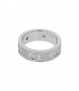 Cartier Love diamonds and gold rings