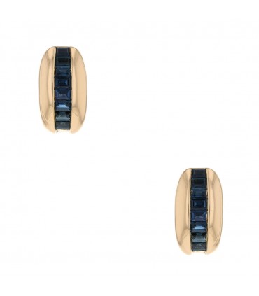 Cartier Odin sapphires and gold earrings