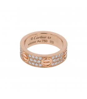 Bague Cartier Love Pavée