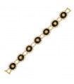 Bracelet or, onyx