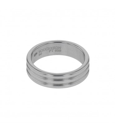 Boucheron Godron platinum ring